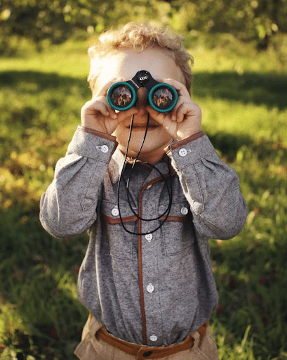 boy looking