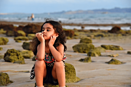 girl on beach