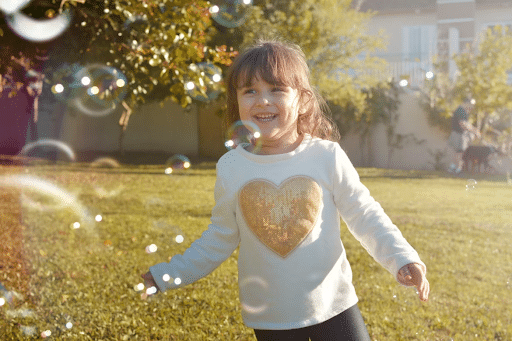 girl playing