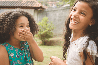 girls giggling